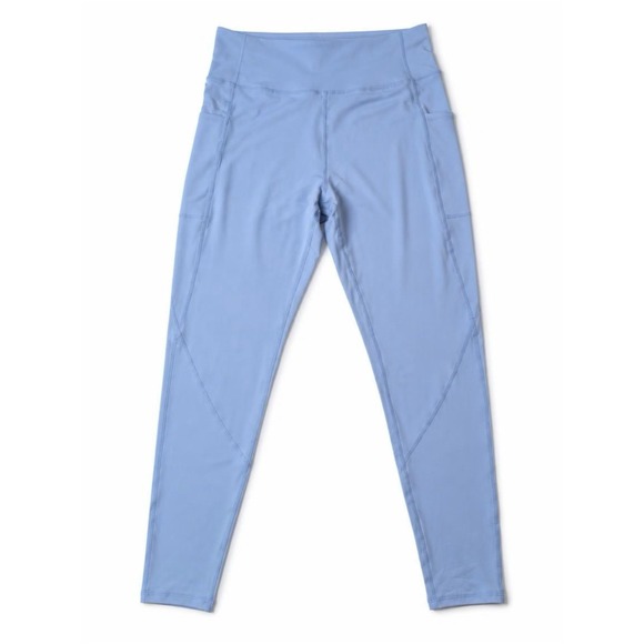 no nonsense Pants - Workout Leggings Women Blue Tummy Control Athletic Leggings Pockets XL